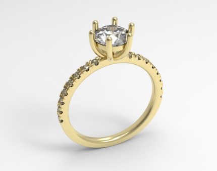 Free Diamond solitaire ring(r.2.15-17)-2