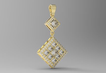 princess diamond Pendant P-.54-158 (2)